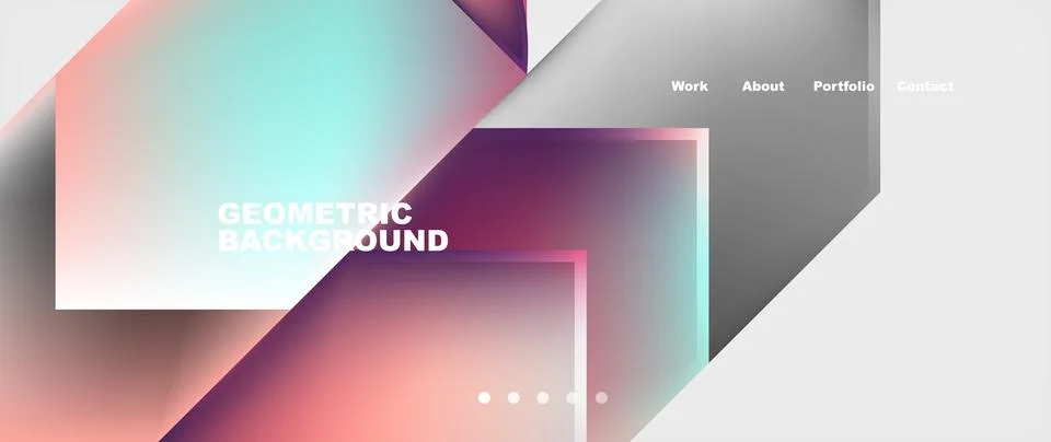 Glassmorphism geometric abstract background. Vector Illustration For Wallpaper イラスト素材