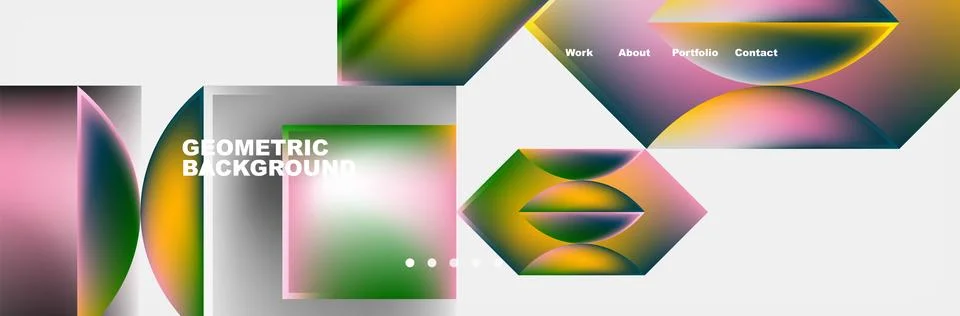Glassmorphism geometric abstract background. Vector Illustration For Wallpaper 스톡 일러스트