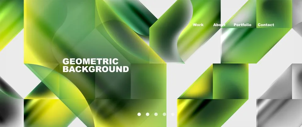 Glassmorphism geometric abstract background. Vector Illustration For Wallpaper Illustrazione stock