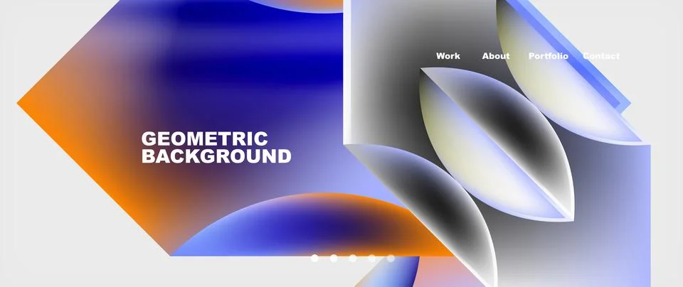 Glassmorphism geometric abstract background. Vector Illustration For Wallpaper Illustrazione stock