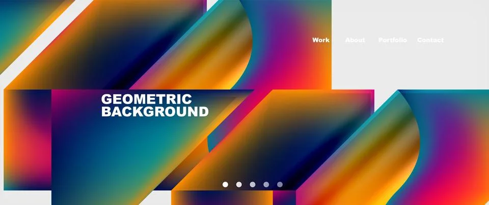 Glassmorphism geometric abstract background. Vector Illustration For Wallpaper 스톡 일러스트