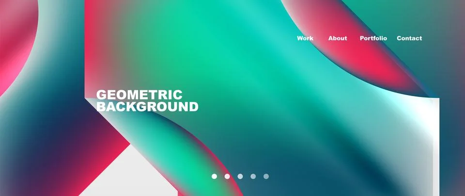 Glassmorphism geometric abstract background. Vector Illustration For Wallpaper 스톡 일러스트