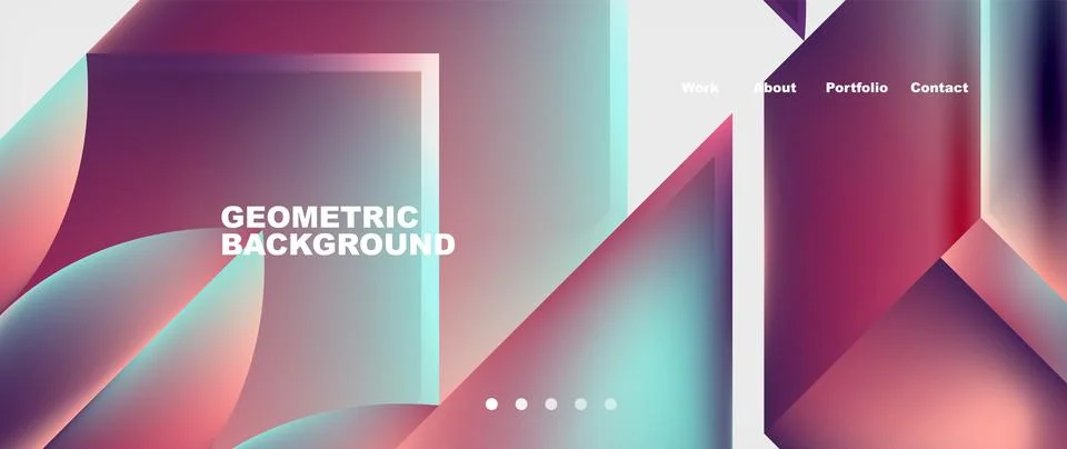 Glassmorphism geometric abstract background. Vector Illustration For Wallpaper 스톡 일러스트