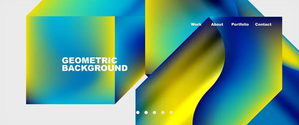 Glassmorphism geometric abstract background. Vector Illustration For Wallpaper 库存插图