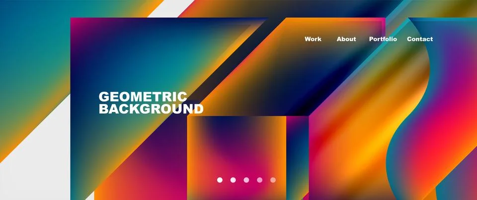 Glassmorphism geometric abstract background. Vector Illustration For Wallpaper 스톡 일러스트