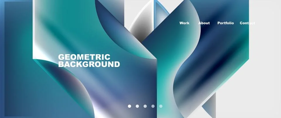 Glassmorphism geometric abstract background. Vector Illustration For Wallpaper 스톡 일러스트