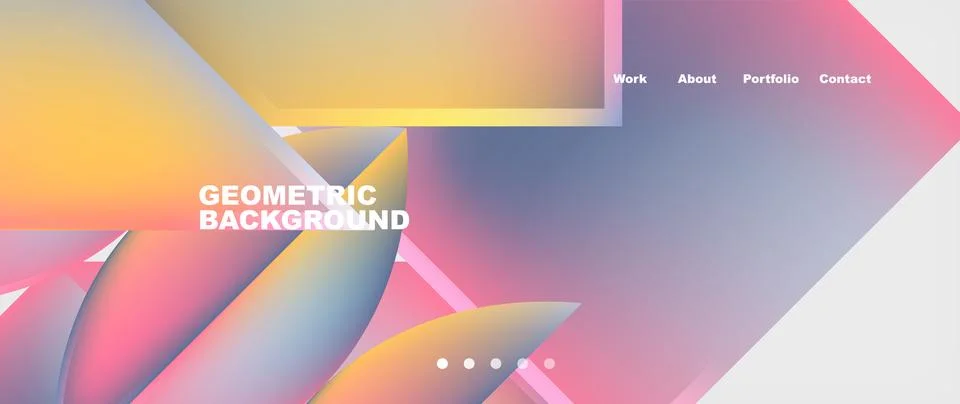 Glassmorphism geometric abstract background. Vector Illustration For Wallpaper 스톡 일러스트