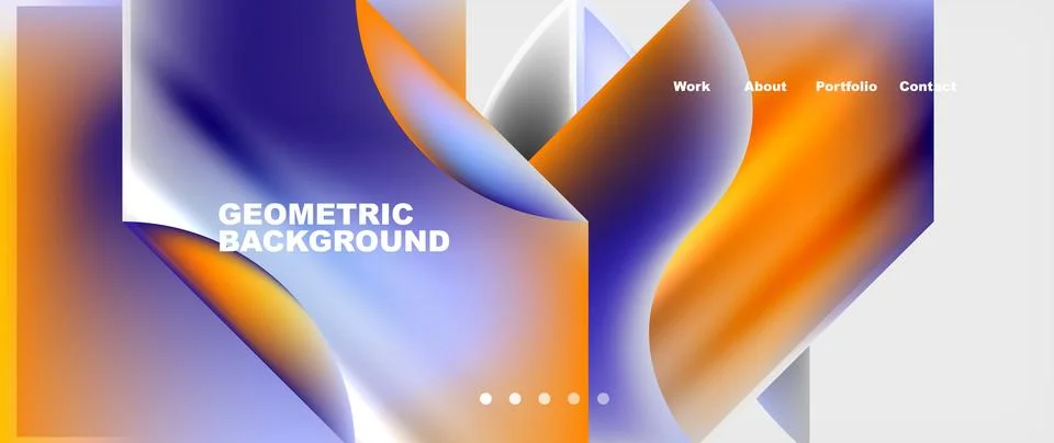 Glassmorphism geometric abstract background. Vector Illustration For Wallpaper Stock Illustration