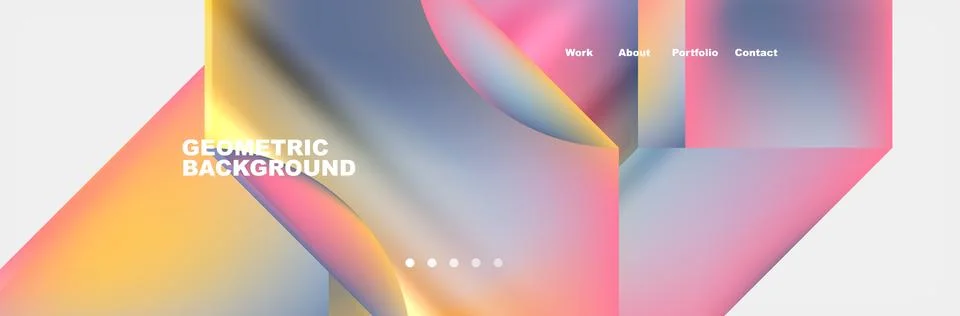 Glassmorphism geometric abstract background. Vector Illustration For Wallpaper 스톡 일러스트