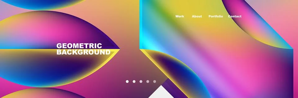 Glassmorphism geometric abstract background. Vector Illustration For Wallpaper 스톡 일러스트