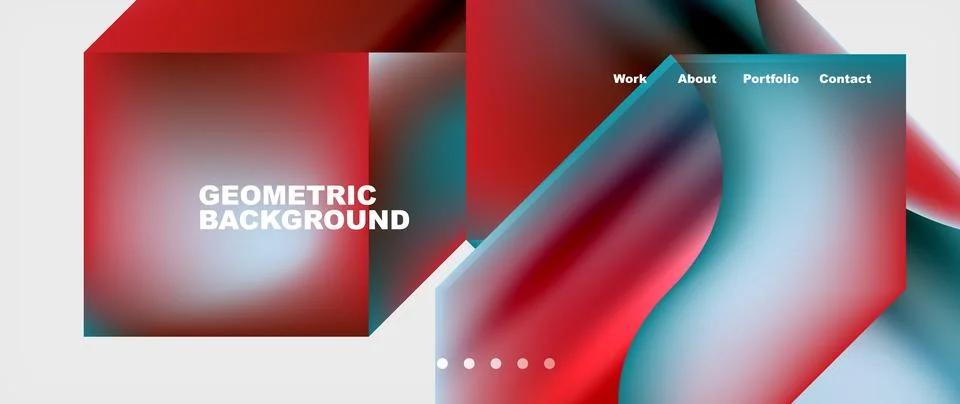 Glassmorphism geometric abstract background. Vector Illustration For Wallpaper イラスト素材
