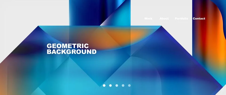 Glassmorphism geometric abstract background. Vector Illustration For Wallpaper Stock Illustration