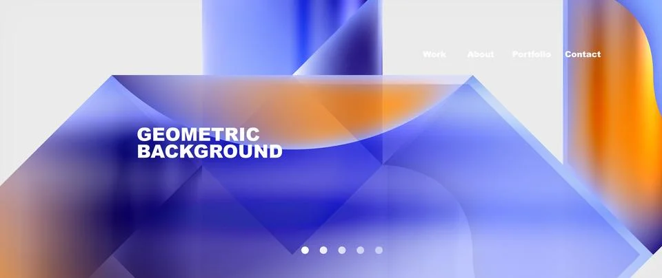 Glassmorphism geometric abstract background. Vector Illustration For Wallpaper 스톡 일러스트
