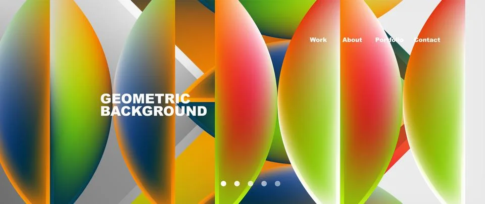 Glassmorphism geometric abstract background. Vector Illustration For Wallpaper 스톡 일러스트