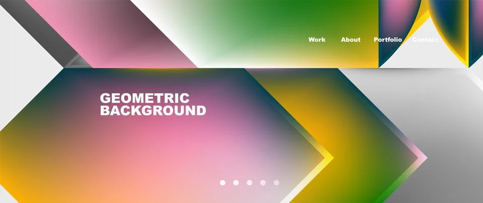Glassmorphism geometric abstract background. Vector Illustration For Wallpaper 스톡 일러스트