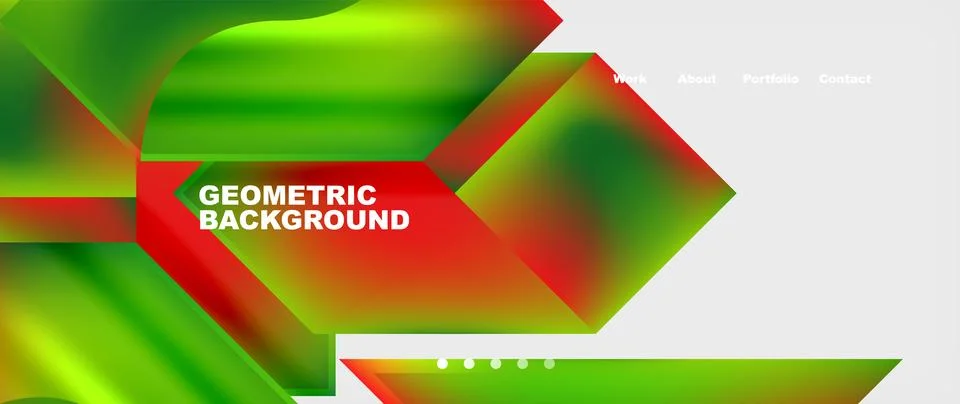 Glassmorphism geometric abstract background. Vector Illustration For Wallpaper Stock Illustration