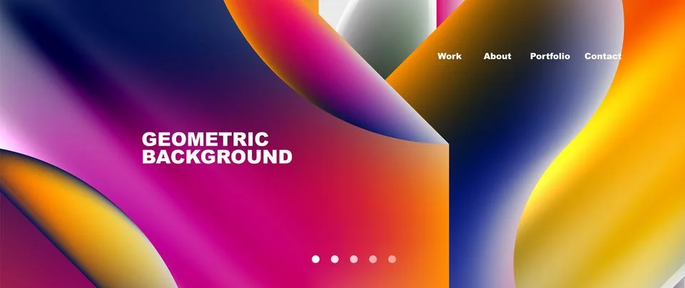 Glassmorphism geometric abstract background. Vector Illustration For Wallpaper Stock Illustration