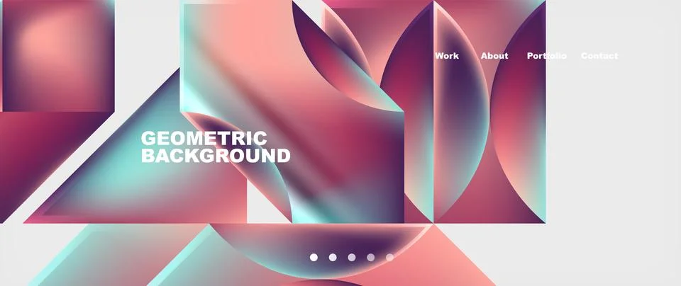 Glassmorphism geometric abstract background. Vector Illustration For Wallpaper Stock Illustration