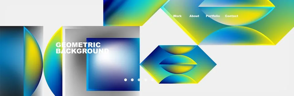 Glassmorphism geometric abstract background. Vector Illustration For Wallpaper Stock Illustration