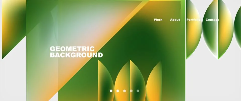 Glassmorphism geometric abstract background. Vector Illustration For Wallpaper Stock Illustration