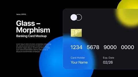 Glassmorphism Stock Illustration