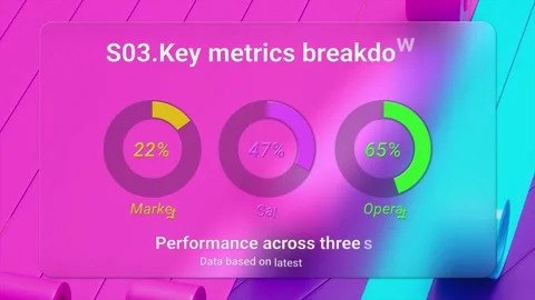 Glassmorphism Infographics After Effects素材
