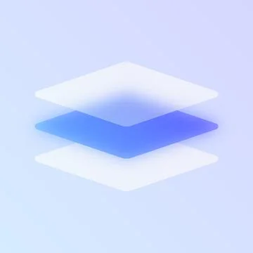 Glassmorphism layers icon Stock-Illustration