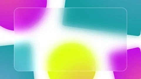 Glassmorphism Motion Graphic Background. Transparent Glass Stock Footage 183706647