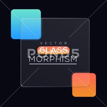 Glassmorphism Presentation Template with Clean Layout PSD Template