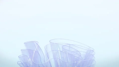 Glassmorphism Shape with Dynamic Rippling Loop Background. Видео 339112025