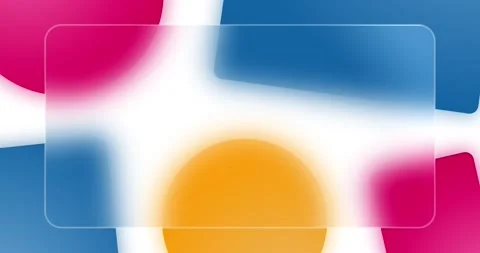 Glassmorphism Shapes Animation Stock Footage 167960912