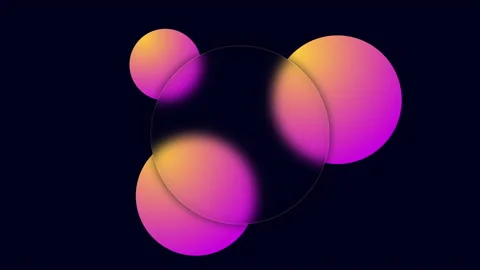 Glassmorphism shapes background with place for text Stock Footage 169757789