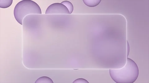 Glassmorphism style background 3D with morphing shapes on a seamless loop Stock Footage 327203173