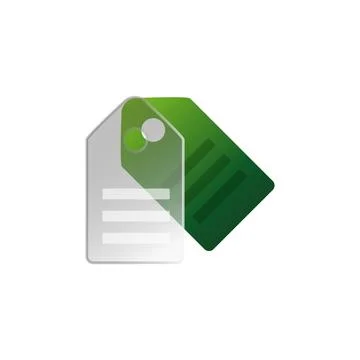 Glassmorphism tag icon design vector Stock Illustration