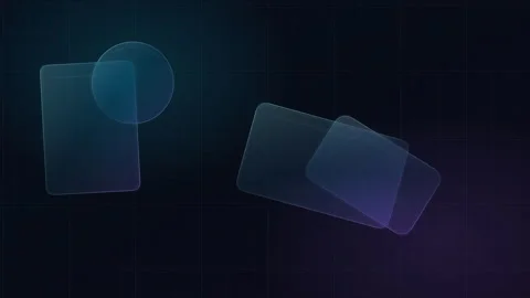 Glassmorphism Technology Grid Background Seamless Loop 4K Stock Footage 339799899