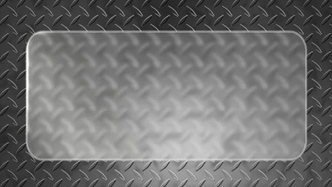 Glassmorphism UI Frame Animation with Chrome Metal Texture Background Stock-Footage 334936767
