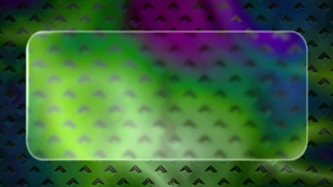 Glassmorphism UI Frame Animation with Chrome Metal Texture Background Stock-Footage 334936794