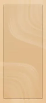 Glassmorphism Vertical Banner Template – Warm Sand and Cream Abstract Stock Illustration