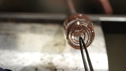 Glassware making art Stock Footage 89504119