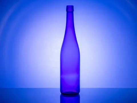Glassware photography: creative backlight with colored gel filters Stock Photos