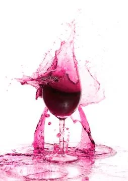 Glasswine. broken. Stock Photos