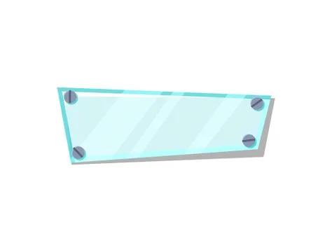 Glassy button for game menu interface Stock Illustration
