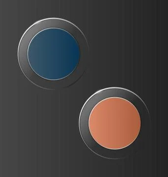 Glassy circle icons on grey Stock-Illustration