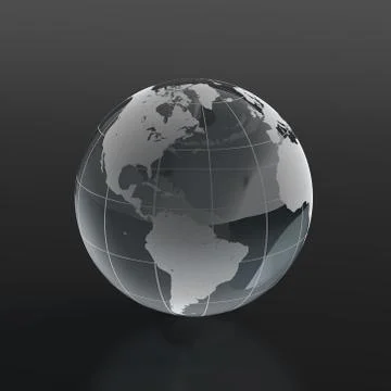 Glassy globe Stock Illustration