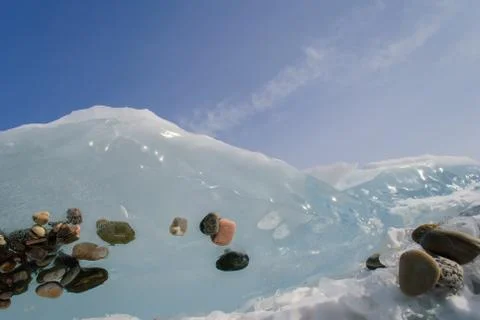 Glassy Ice Foto stock