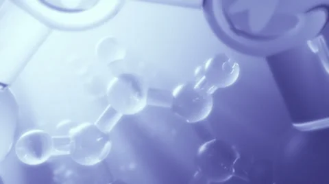 Glassy Molecule Stock Footage 38802903