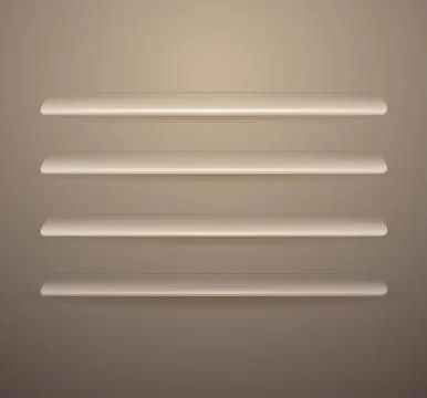 Glassy vector shelves Stock Illustration