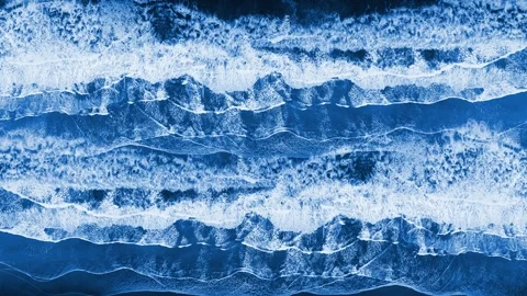 Glassy Water Cascade Background 4K Loop Stock Footage 266753709