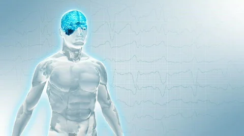 GlassyBrainMan Stock Footage 608804