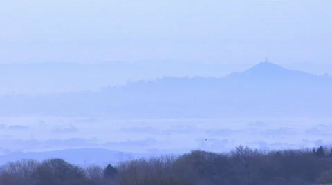 Glastonbury tor Stock Footage